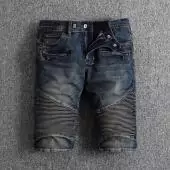 jeans balmain fit hommes shorts 16034 blue